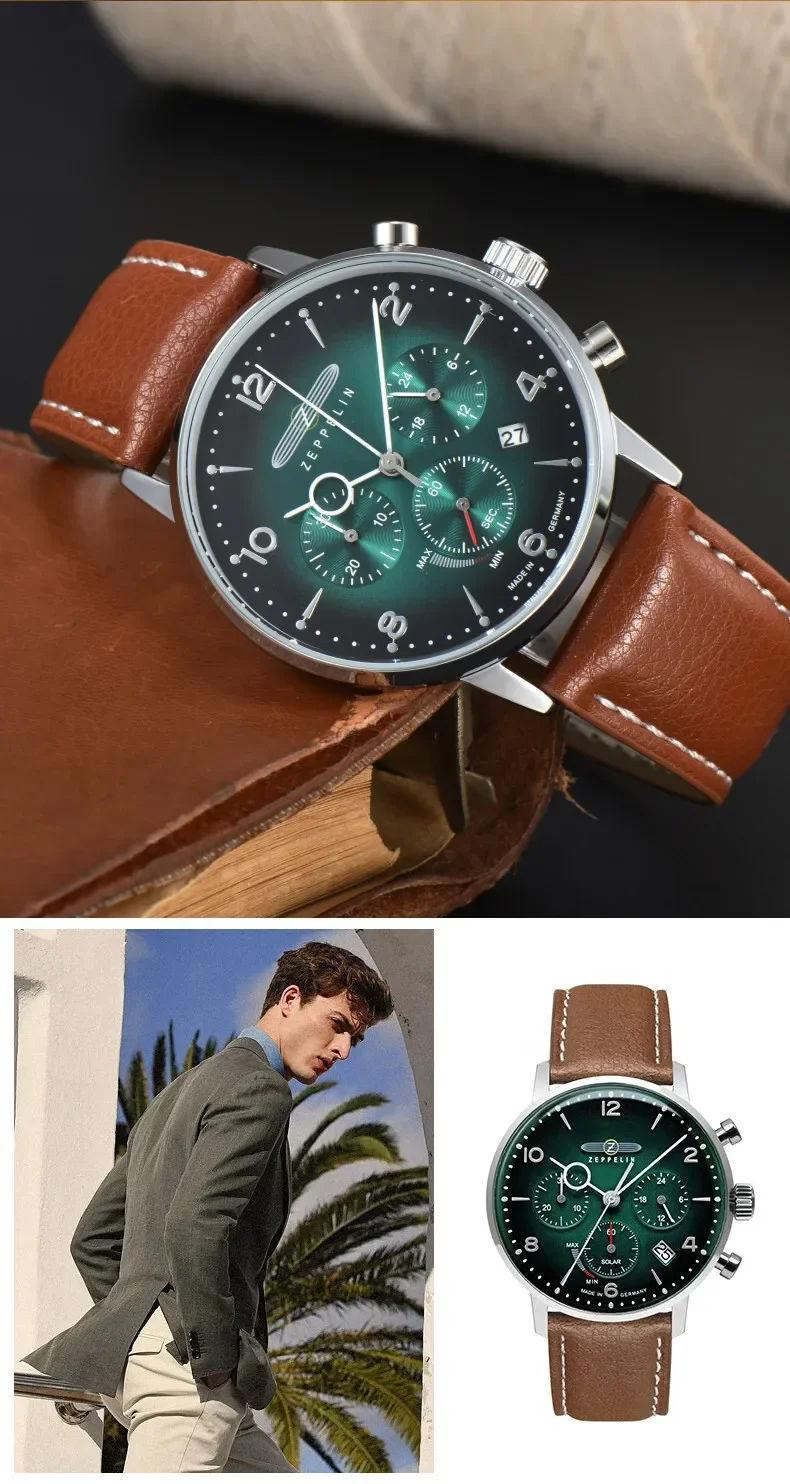 Smartwatch Trending Watches For Men - Multifunctional Zeppelin Mens Automatic Chronograph Quartz