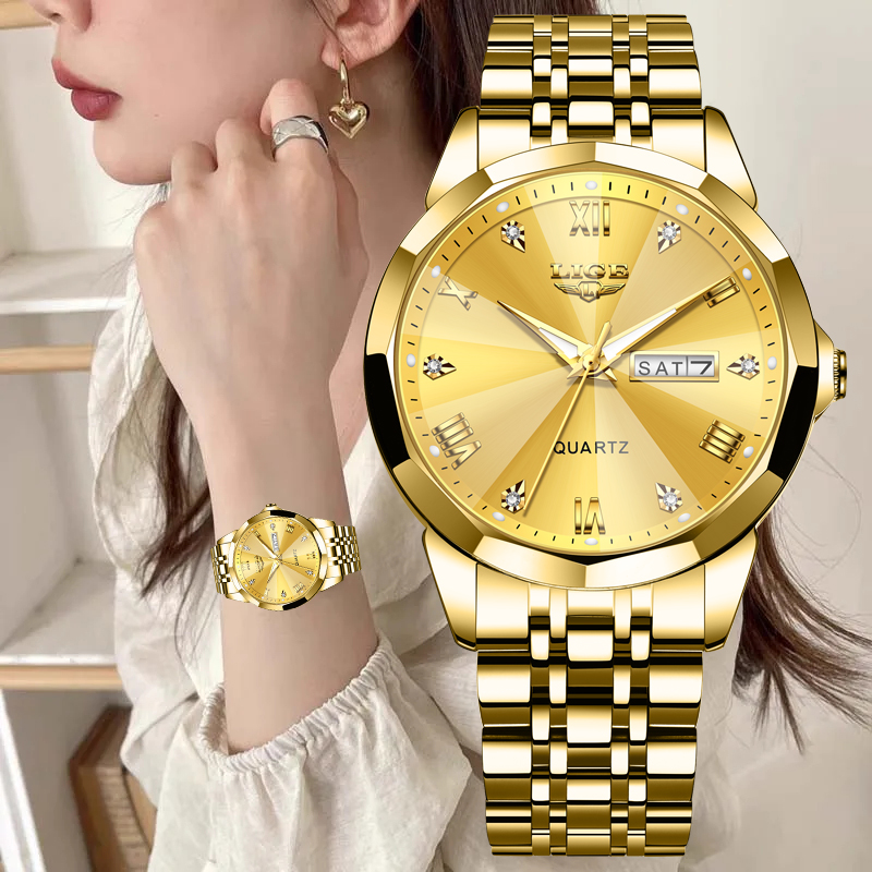 Chronograph Sport Watch - LIGE Brand Luxury Women Watch Fashion