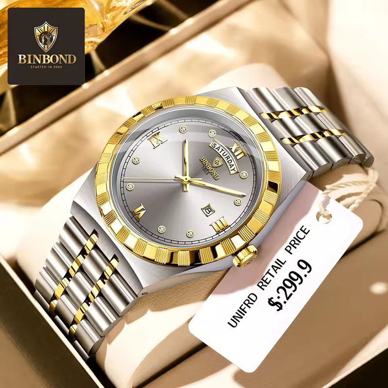Smartwatch Trending Watches For Men - BINBOND Men's Watch Fashion Trend Night