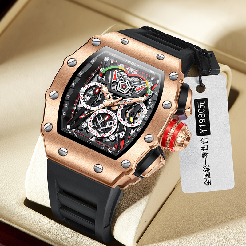 Chronograph Sport Watch - ONOLA Wristwatches Quartz Wrist Watch for
