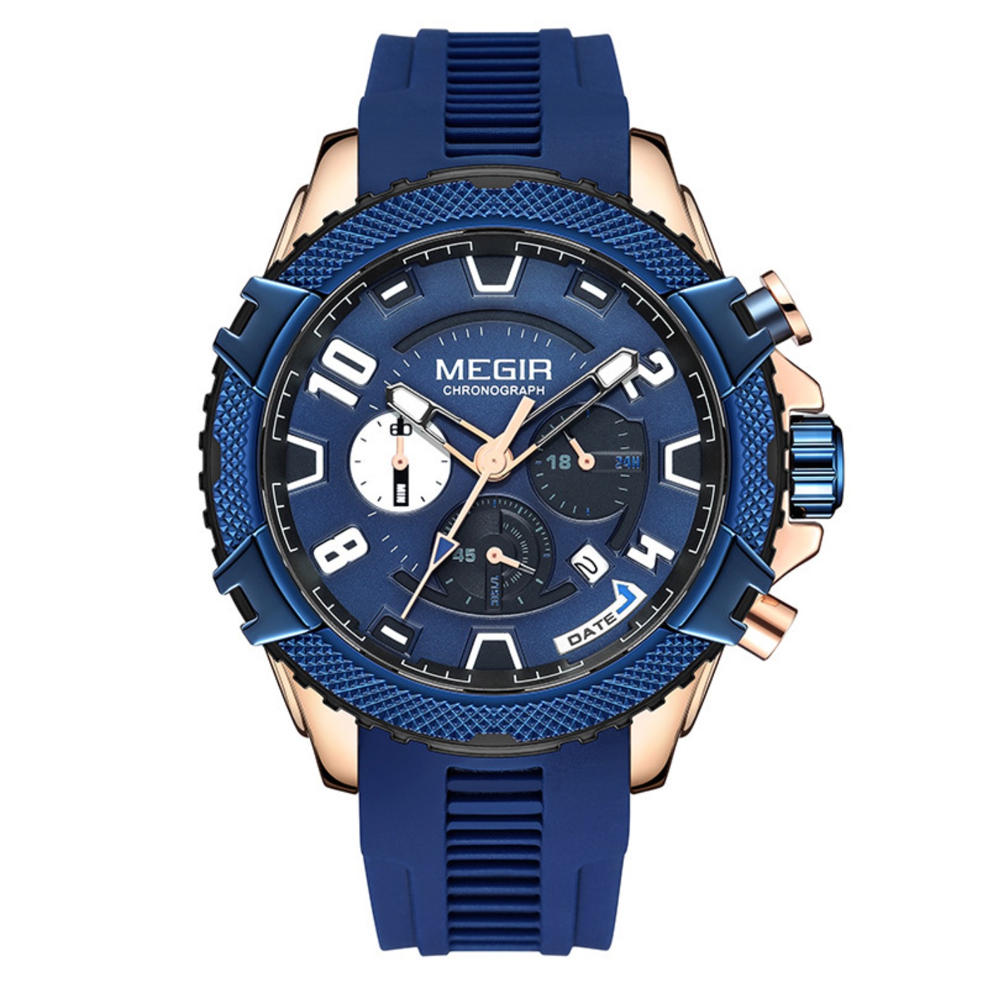 MEGIR 48MM Dial Chronograph Me - Chronograph Sport Watch 评论和价格