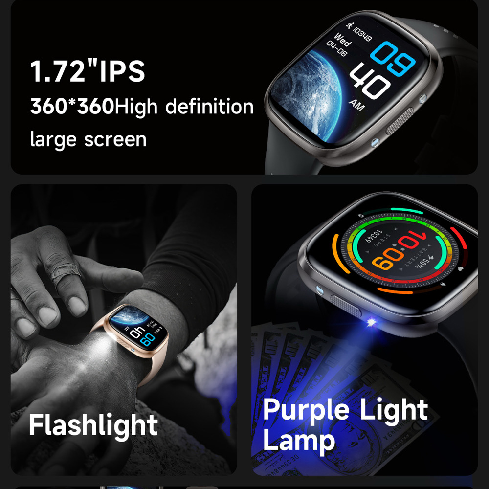 Smart Watch Men BT Call LED Fl - Smartwatch Purple Watches For Women 评论和价格