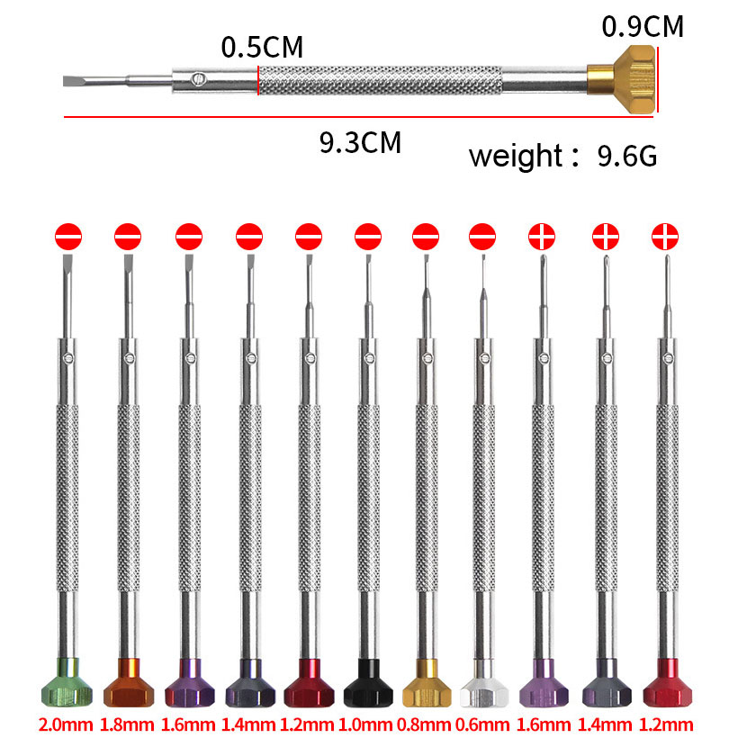 0.6-2.0mm Alloy Stainless Stee - Watchmaker Screwdriver 评论和价格