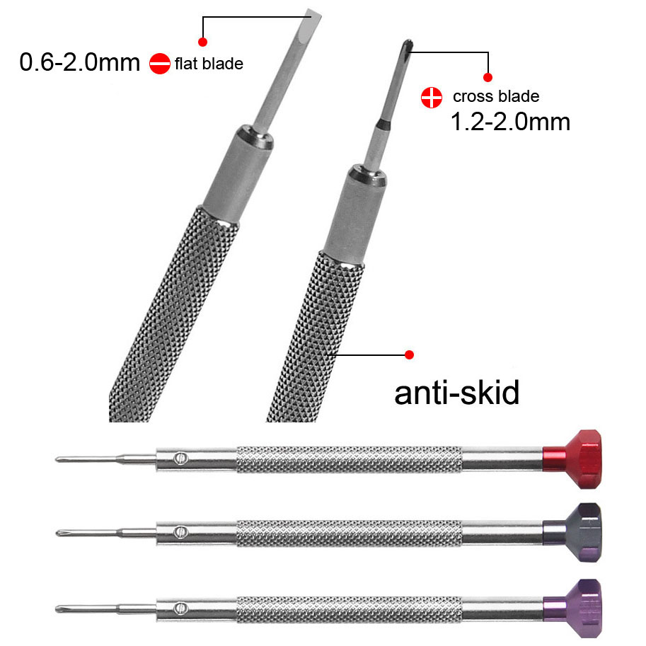 0.6-2.0mm Alloy Stainless Stee - Watchmaker Screwdriver 评论和价格