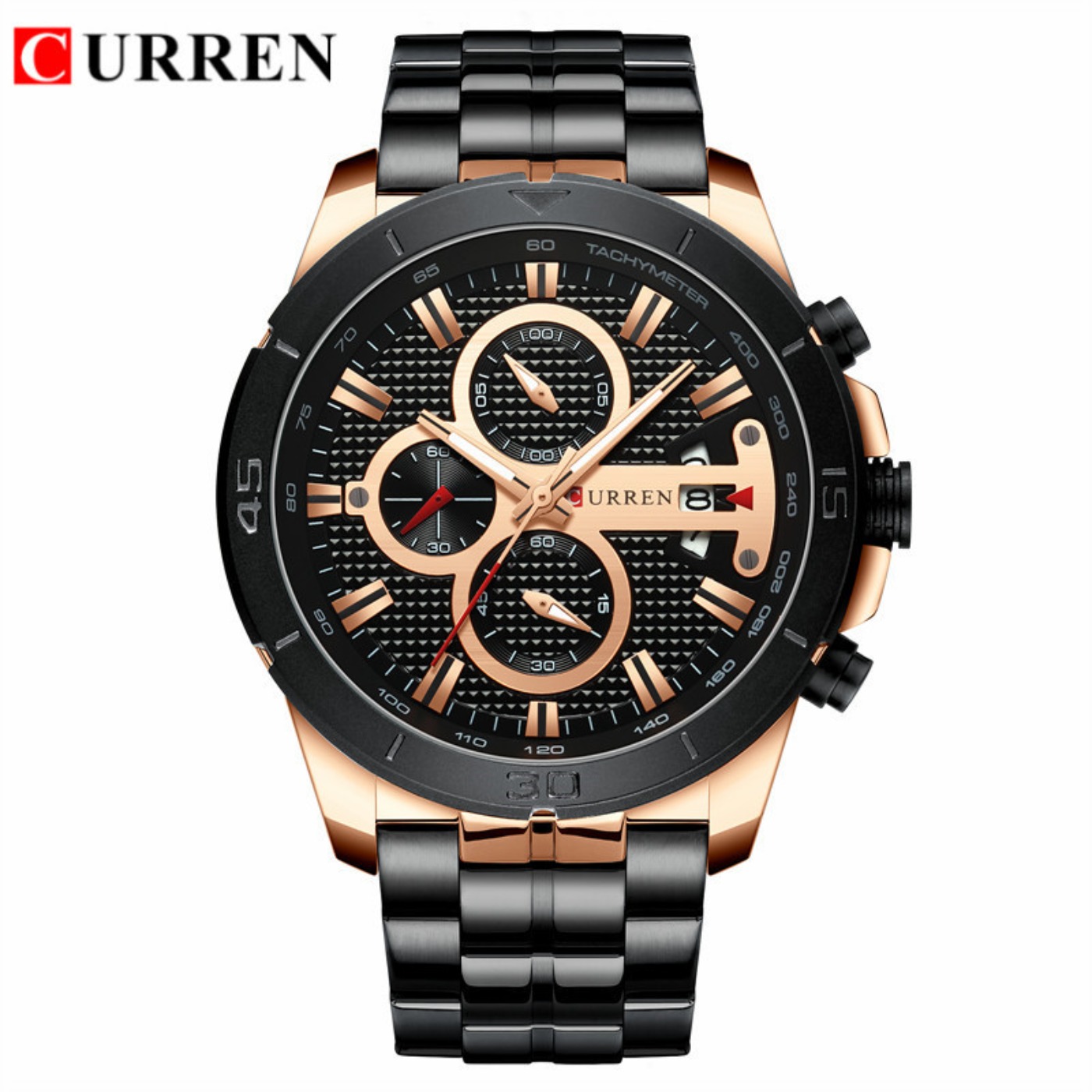 CURREN Watch Men Waterproof Ch - Chronograph Sport Watch 评论和价格