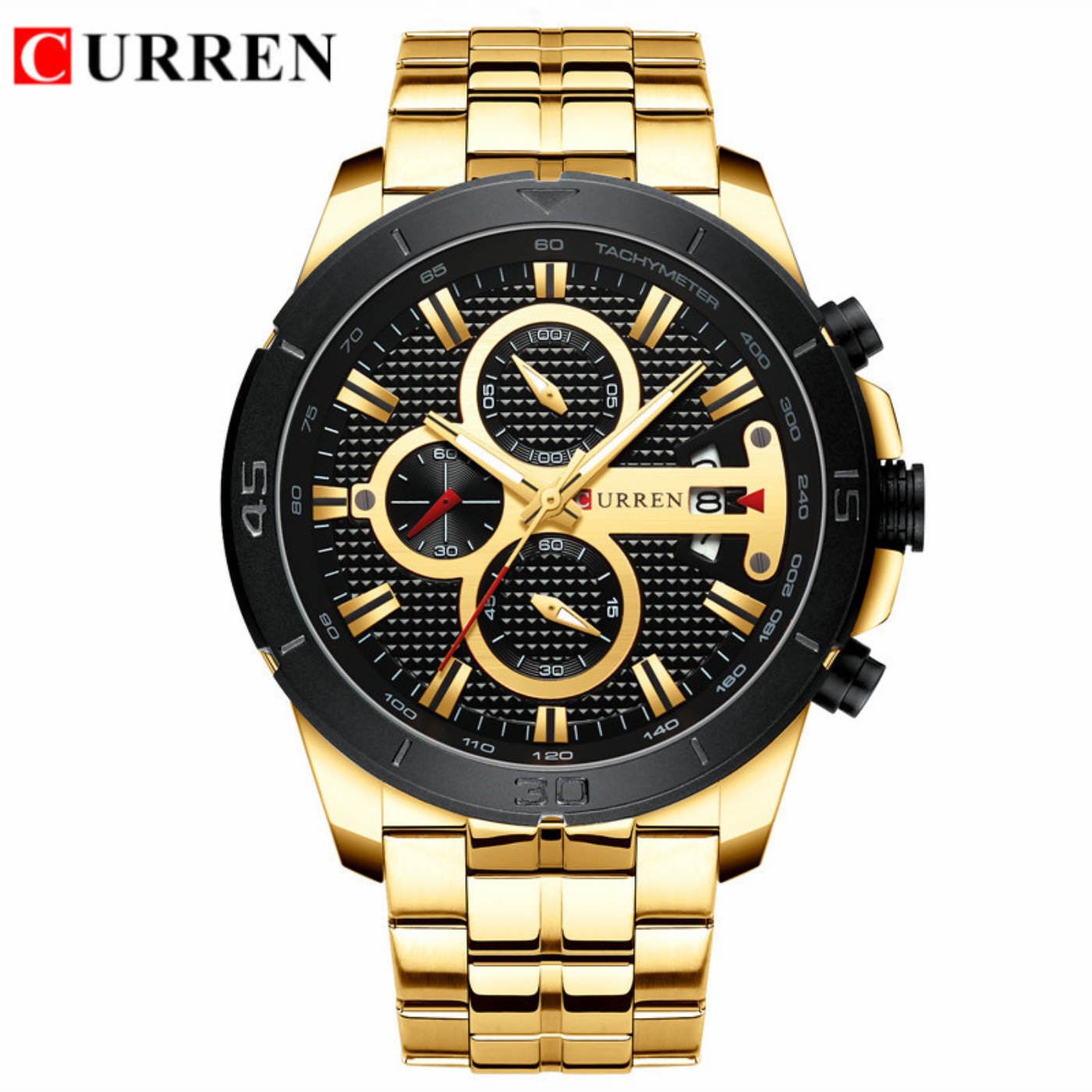 CURREN Watch Men Waterproof Ch - Chronograph Sport Watch 评论和价格