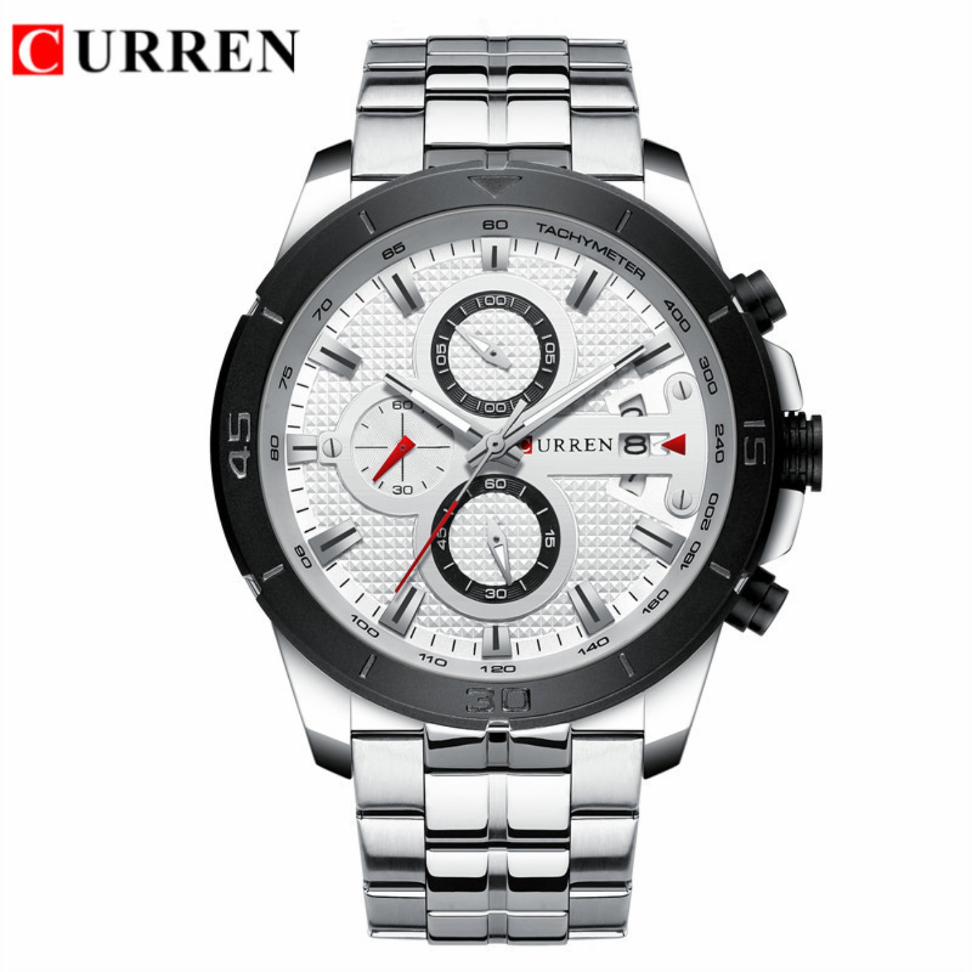 CURREN Watch Men Waterproof Ch - Chronograph Sport Watch 评论和价格