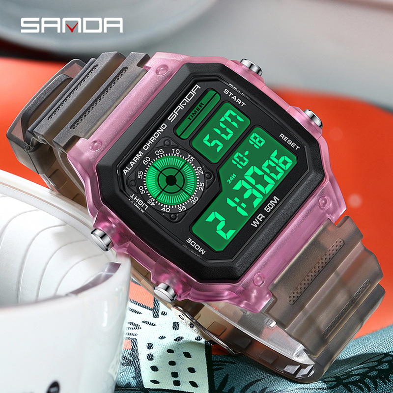 Fashyion Sanda Top Brand Led D - Chronograph Sport Watch 评论和价格