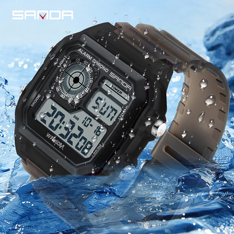 Fashyion Sanda Top Brand Led D - Chronograph Sport Watch 评论和价格