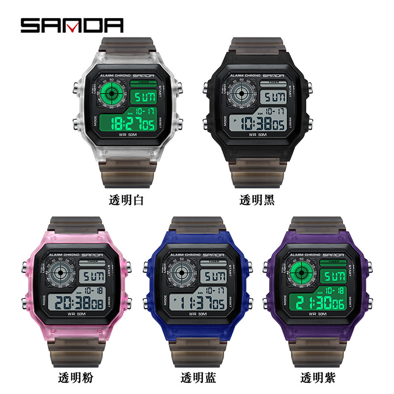 Fashyion Sanda Top Brand Led D - Chronograph Sport Watch 评论和价格