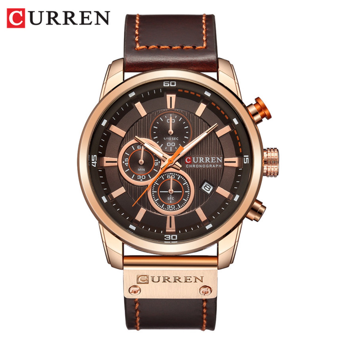 CURREN Fashion Date Quartz Men - Chronograph Sport Watch 评论和价格