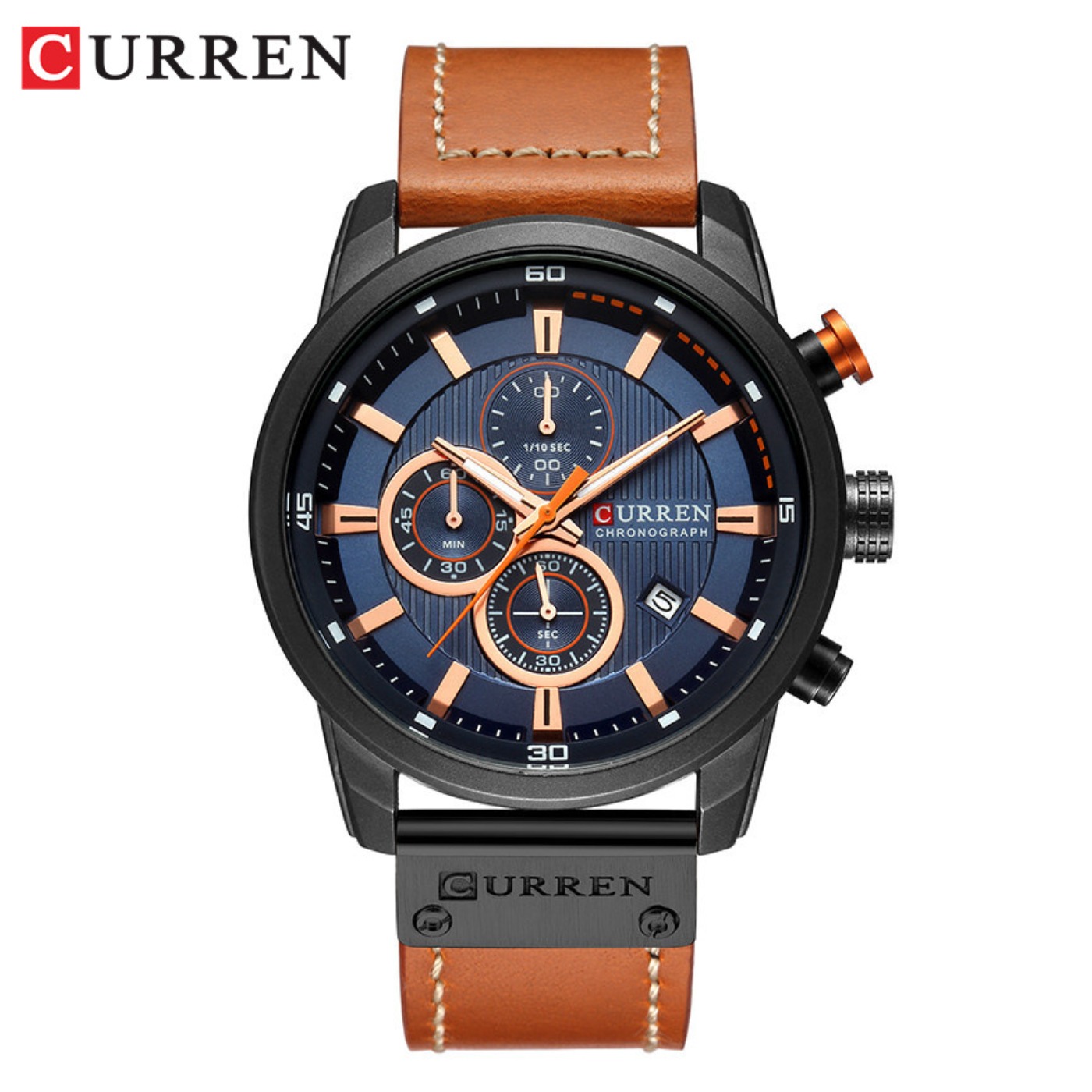 CURREN Fashion Date Quartz Men - Chronograph Sport Watch 评论和价格