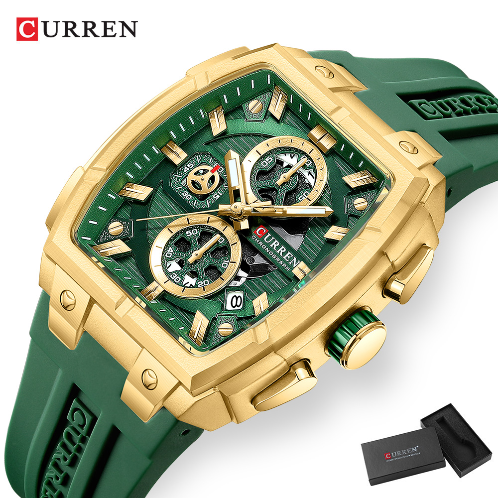 CURREN Luxury Vintage Watch fo - Chronograph Sport Watch 评论和价格
