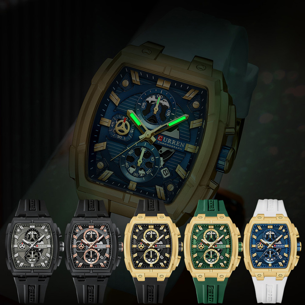 CURREN Luxury Vintage Watch fo - Chronograph Sport Watch 评论和价格