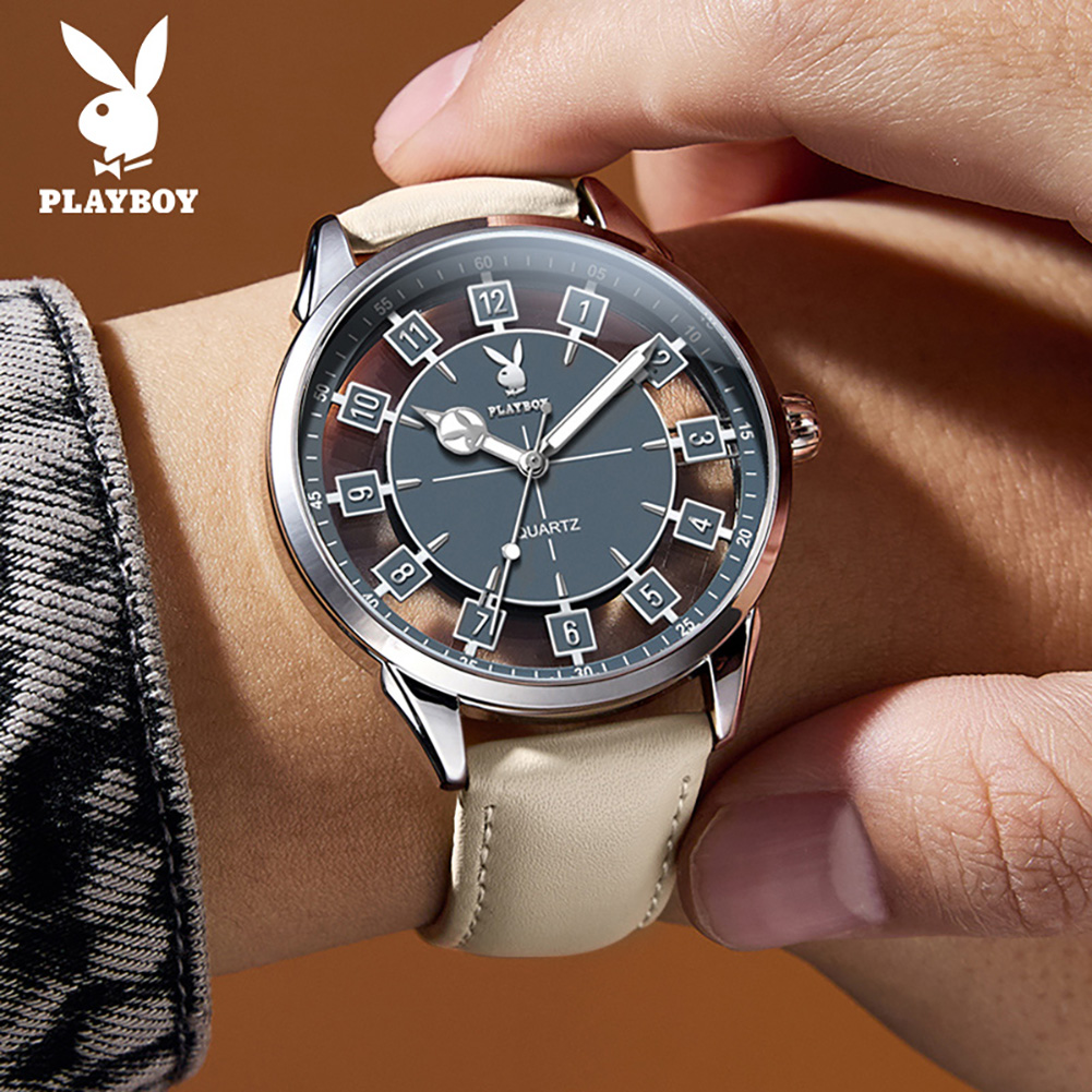 PLAYBOY 3137 Brand Quartz Move - Smartwatch Branded Watches For Men 评论和价格