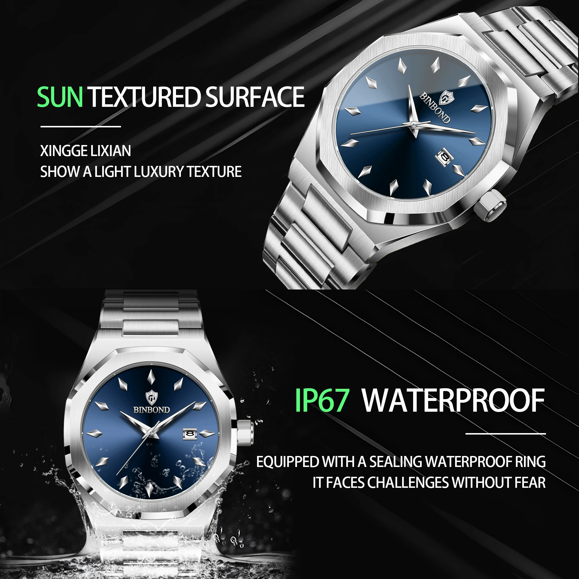 BINBOND Top Brand Man Quartz W - Smartwatch Branded Watches For Men 评论和价格