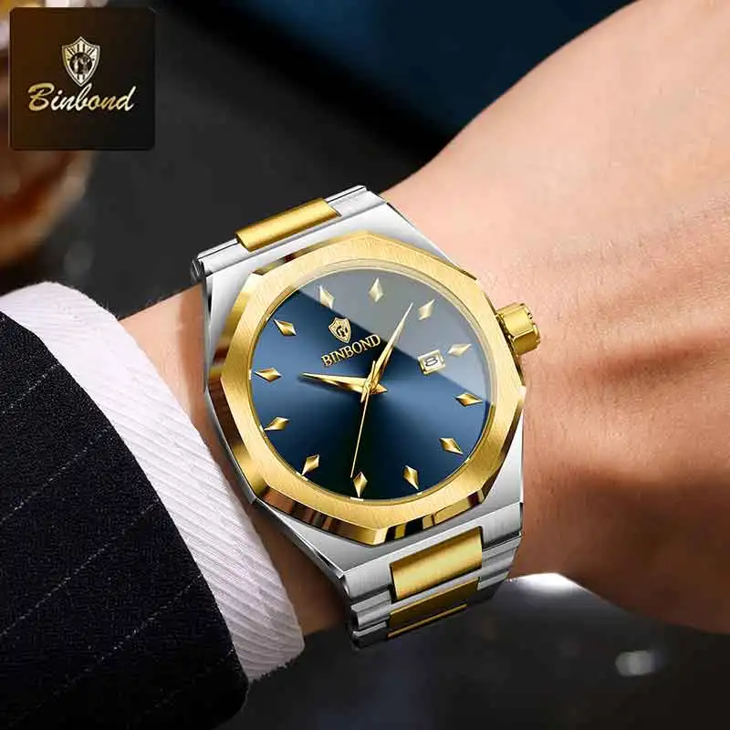 BINBOND Top Brand Man Quartz W - Smartwatch Branded Watches For Men 评论和价格