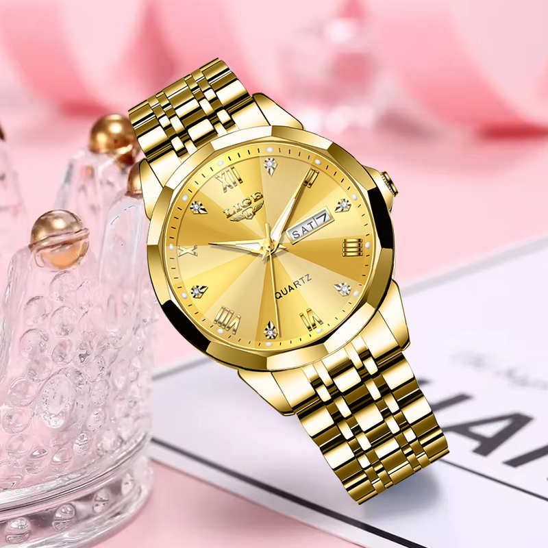 LIGE Brand Luxury Women Watch  - Chronograph Sport Watch 评论和价格