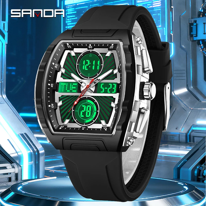 SANDA Fashion Trend Men's Watc - Smartwatch Trending Watches For Men 评论和价格