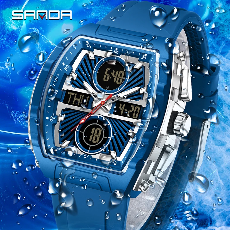 SANDA Fashion Trend Men's Watc - Smartwatch Trending Watches For Men 评论和价格