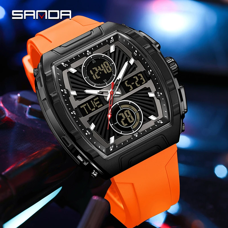 SANDA Fashion Trend Men's Watc - Smartwatch Trending Watches For Men 评论和价格