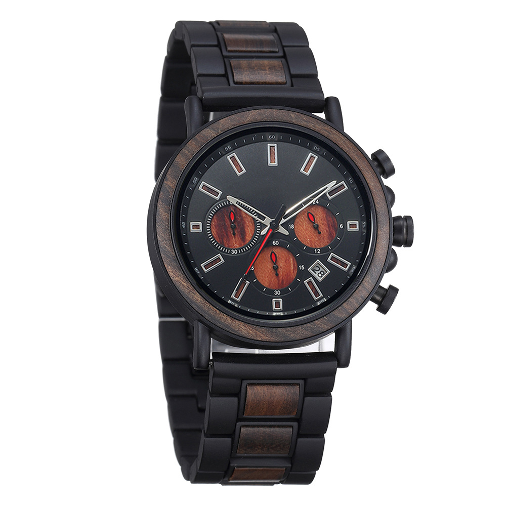Steel Wood Blend Multi Functio - Smartwatch Trending Watches For Men 评论和价格