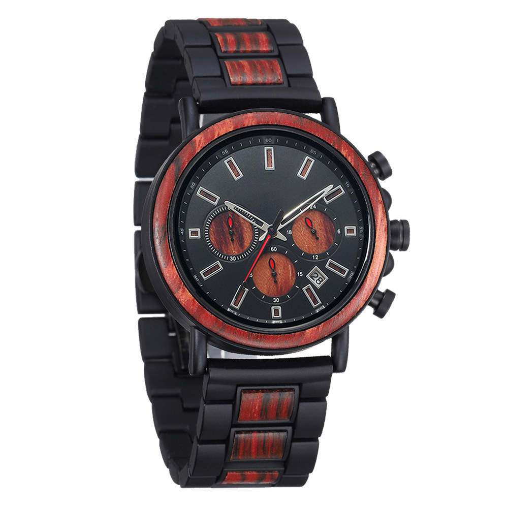 Steel Wood Blend Multi Functio - Smartwatch Trending Watches For Men 评论和价格