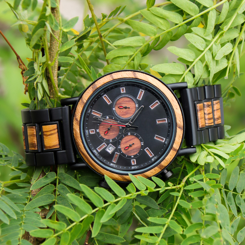 Steel Wood Blend Multi Functio - Smartwatch Trending Watches For Men 评论和价格