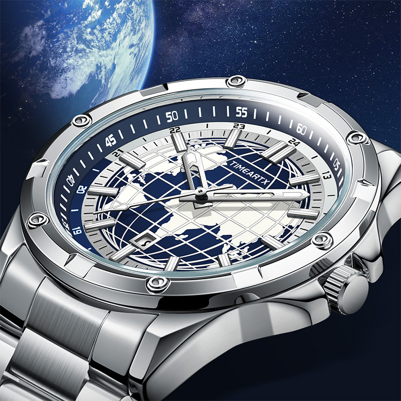 TIMEARTX Brand Man Watch Earth - Smartwatch Branded Watches For Men 评论和价格