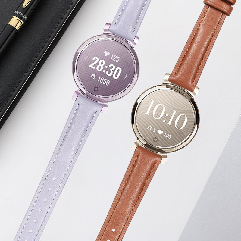 For Garmin Lily2 genuine leath - Smartwatch Purple Watches For Women 评论和价格