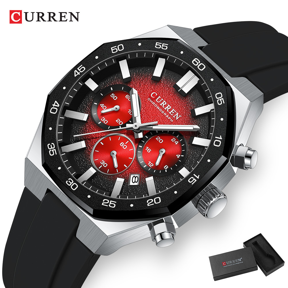 CURREN Fashion Casual Men Spor - Chronograph Sport Watch 评论和价格