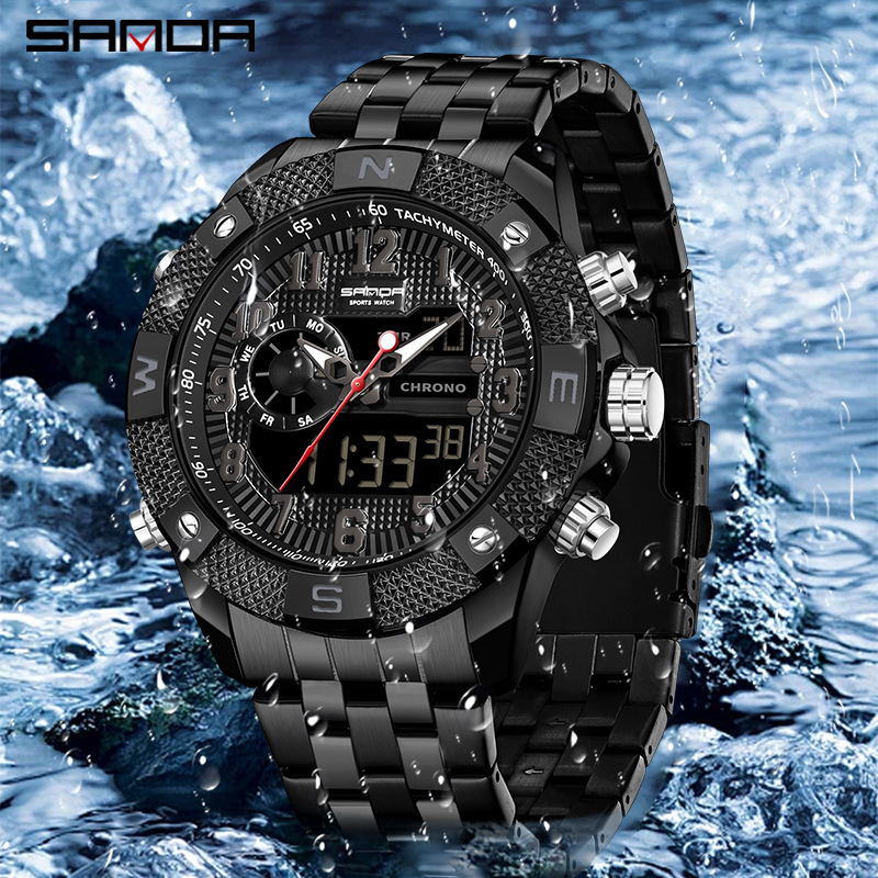 SANDA electronic watch youth t - Smartwatch Trending Watches For Men 评论和价格