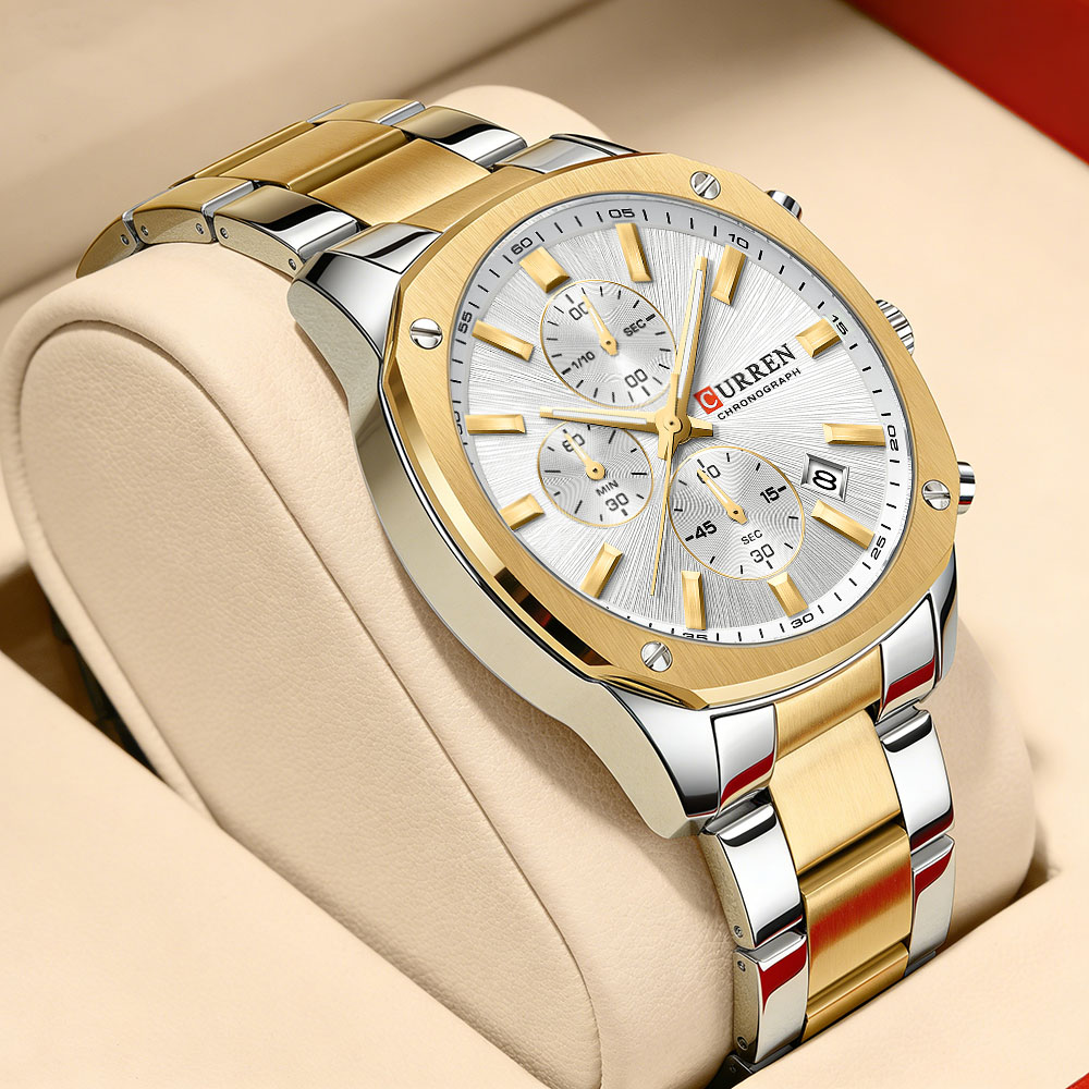CURREN Modern Men's 42mm Sport - Chronograph Sport Watch 评论和价格